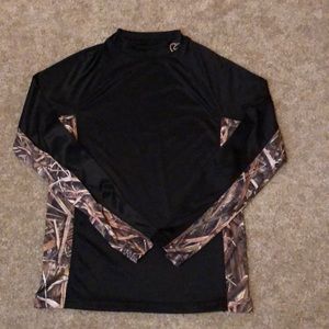 DryFit Black/Camouflage Ducks Unlimited Shirt